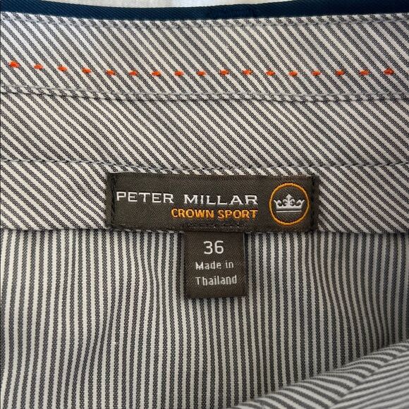 Peter Millar Crown Crafted Blade pant 36x32 Blue Trouser Golf Business - Picture 7 of 8